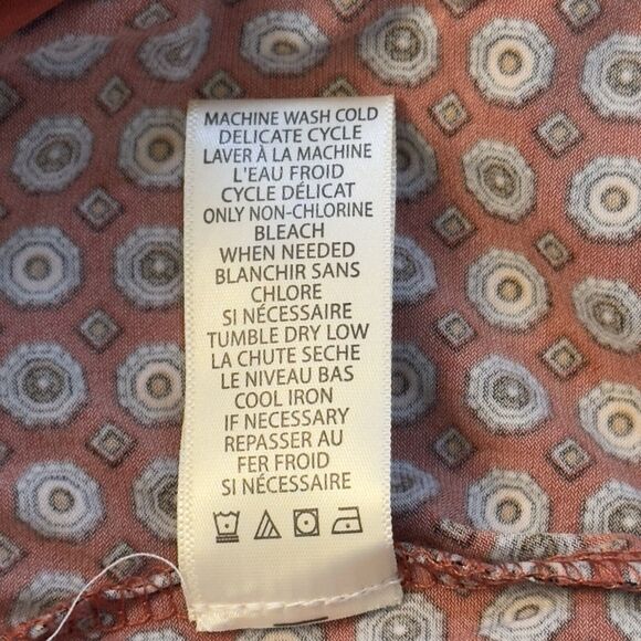 Max Studio Boho Modest Preppy Church ALine Dress‎ Size XS Stretch 3/4 Sleeves - Picture 13 of 14